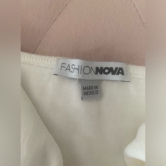 🤍✨ Fashion Nova ✨🤍 White Have A Great Day Bow Mini Dress ✨ Small/Med, SOLD OUT - Picture 10 of 12
